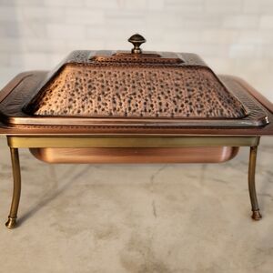 Copper and Brass Chafing Dish